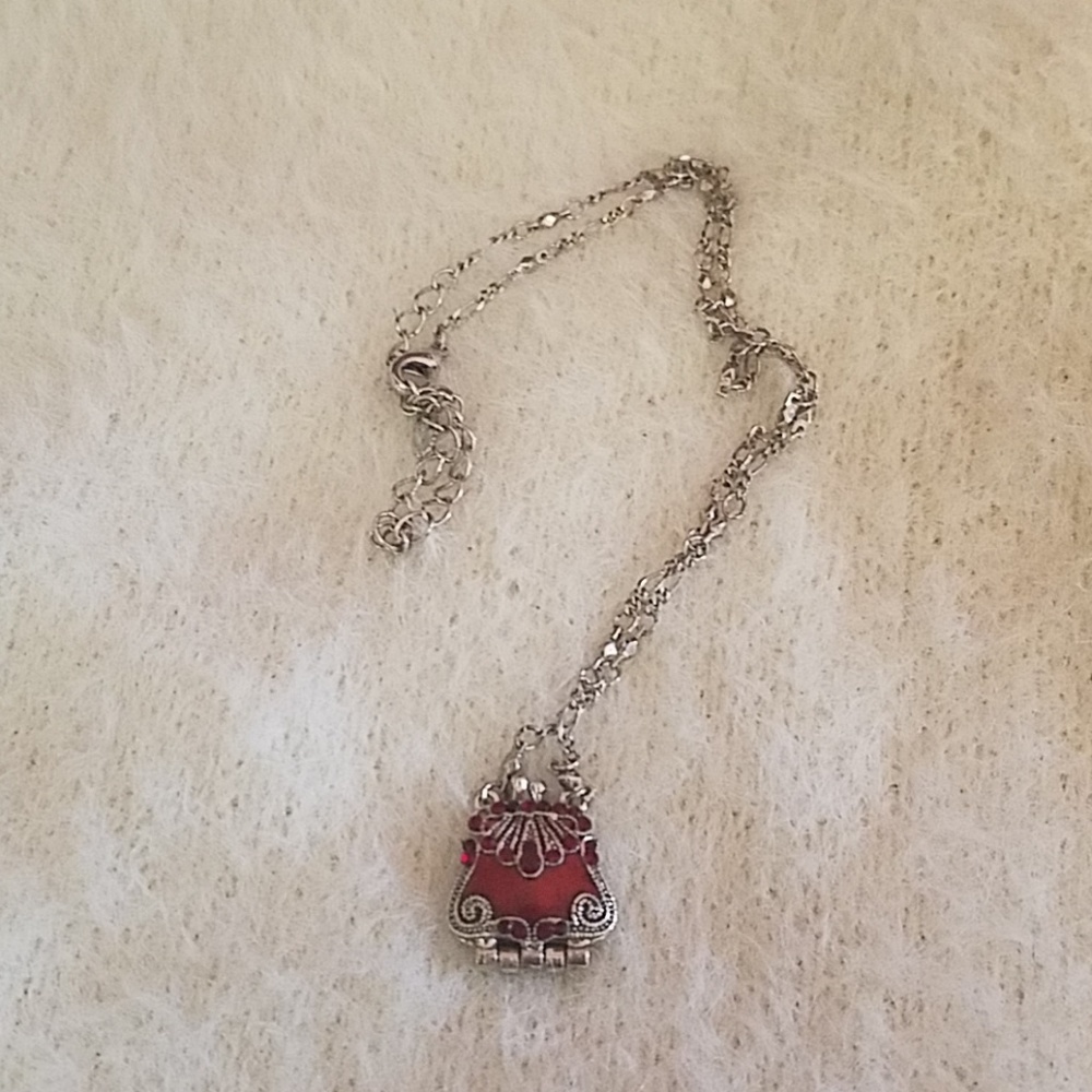 Little Red Purse Necklace